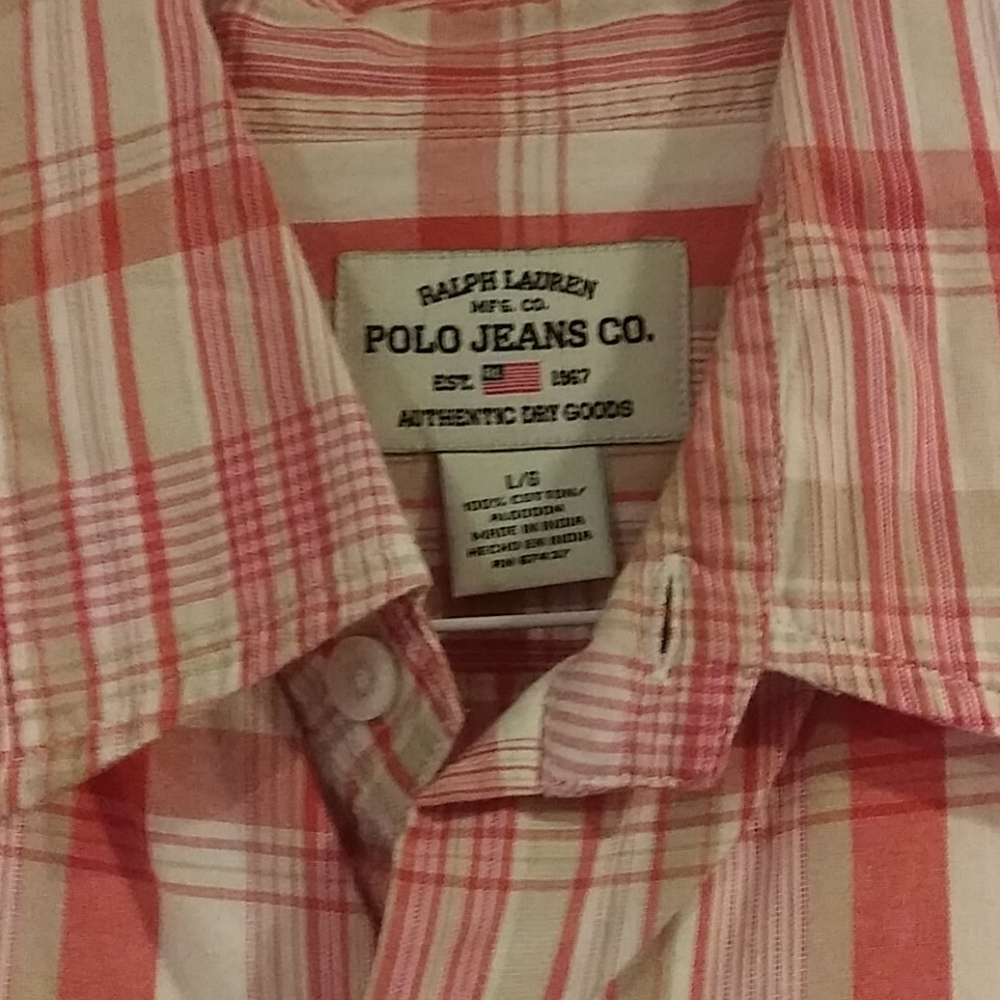 Men's large polo jean shirt